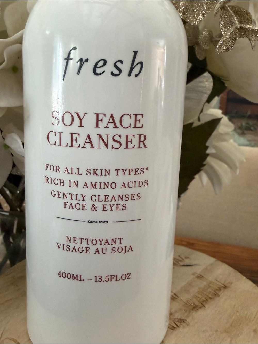Fresh Soy Face Cleanser 13.5 fl.oz. NEW FOR ALL SKIN TYPES rich in amino acids - Picture 2 of 8
